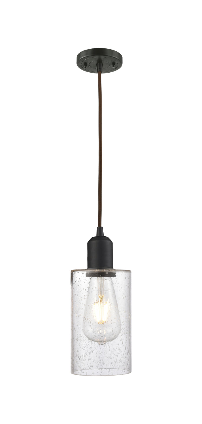 Austere Mini Pendant Matte Black Cast Brass