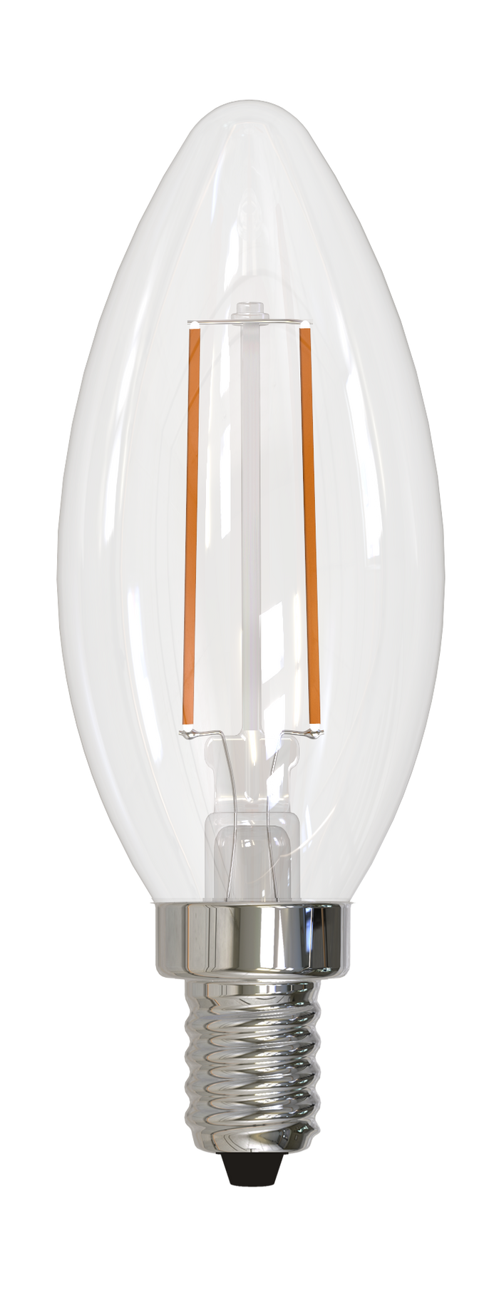 B11 4.1W Dimmable Filament LED Light Bulb with E12 Base, 4000K, 400 Lumens, 8-Pack