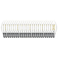 B11 5.1W Dimmable Clear Filament LED Light Bulb with E12 Base, 2700K, 500 Lumens, 25-Pack
