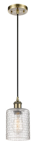 Ballston Mini Pendant 5 Inch Antique Brass