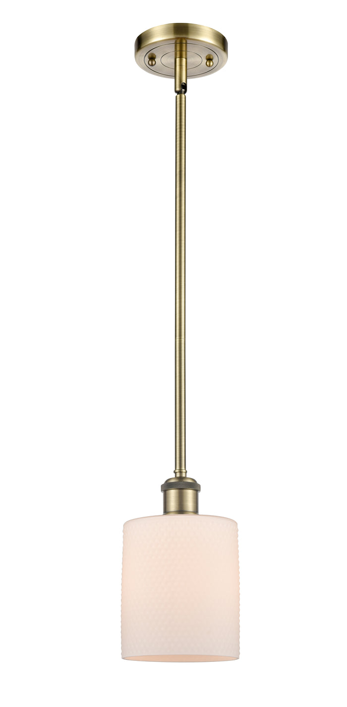 Ballston Mini Pendant 5 Inch Antique Brass