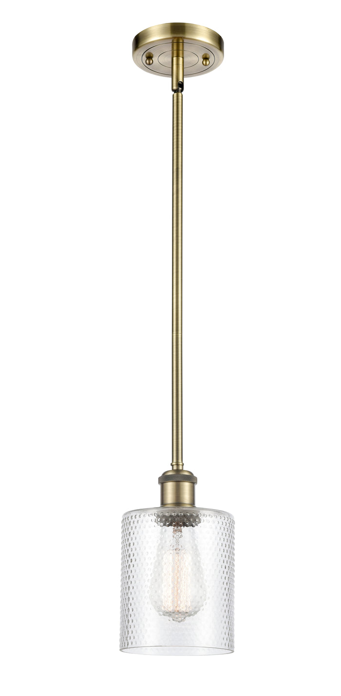 Ballston Mini Pendant 5 Inch Antique Brass