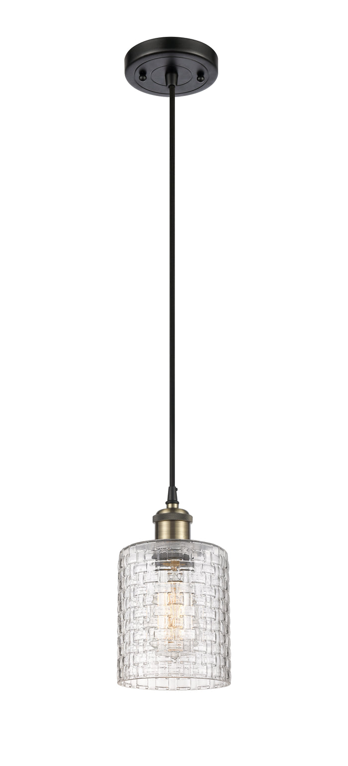 Ballston Mini Pendant 5 Inch Antique Brass