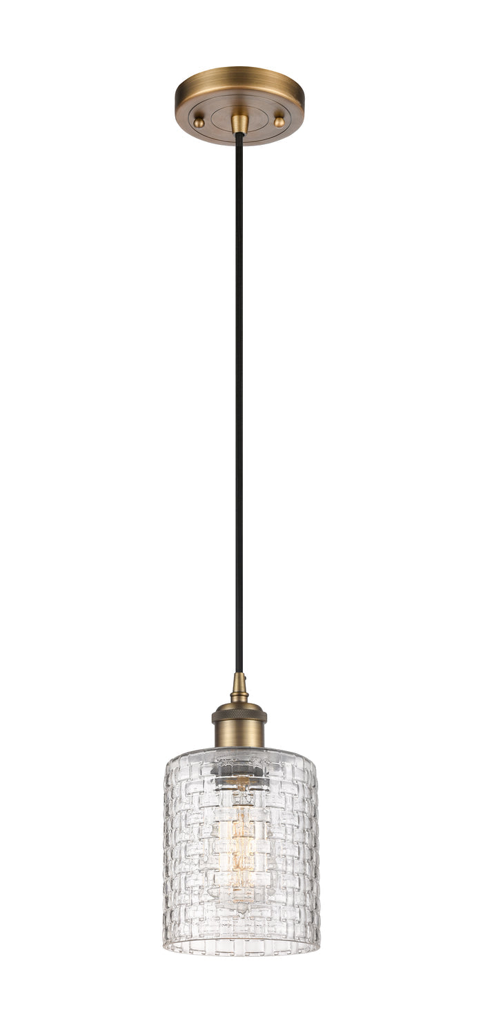 Ballston Mini Pendant 5 Inch Antique Brass