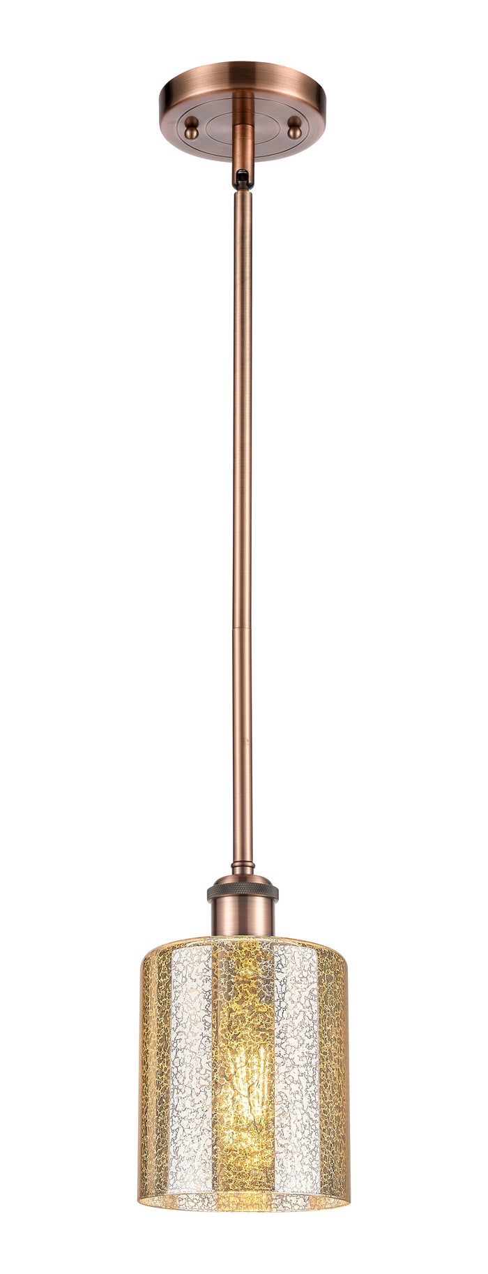 Ballston Mini Pendant 5 Inch Antique Brass