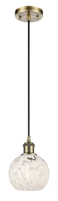 Ballston Mini Pendant Antique Brass 8 Inch