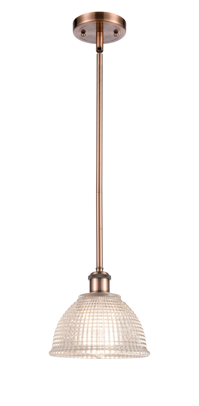 Ballston Mini Pendant Antique Brass 8 Inch