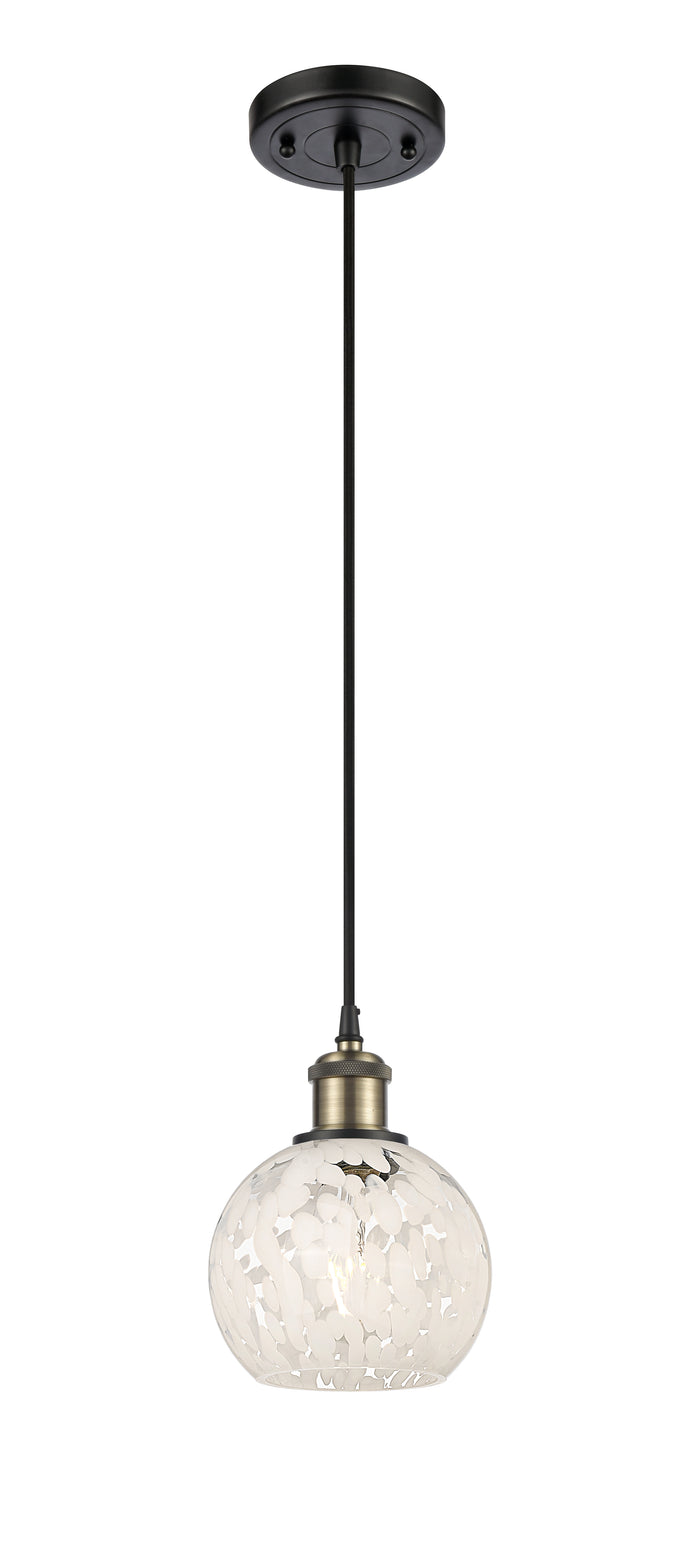 Ballston Mini Pendant Antique Brass 8 Inch