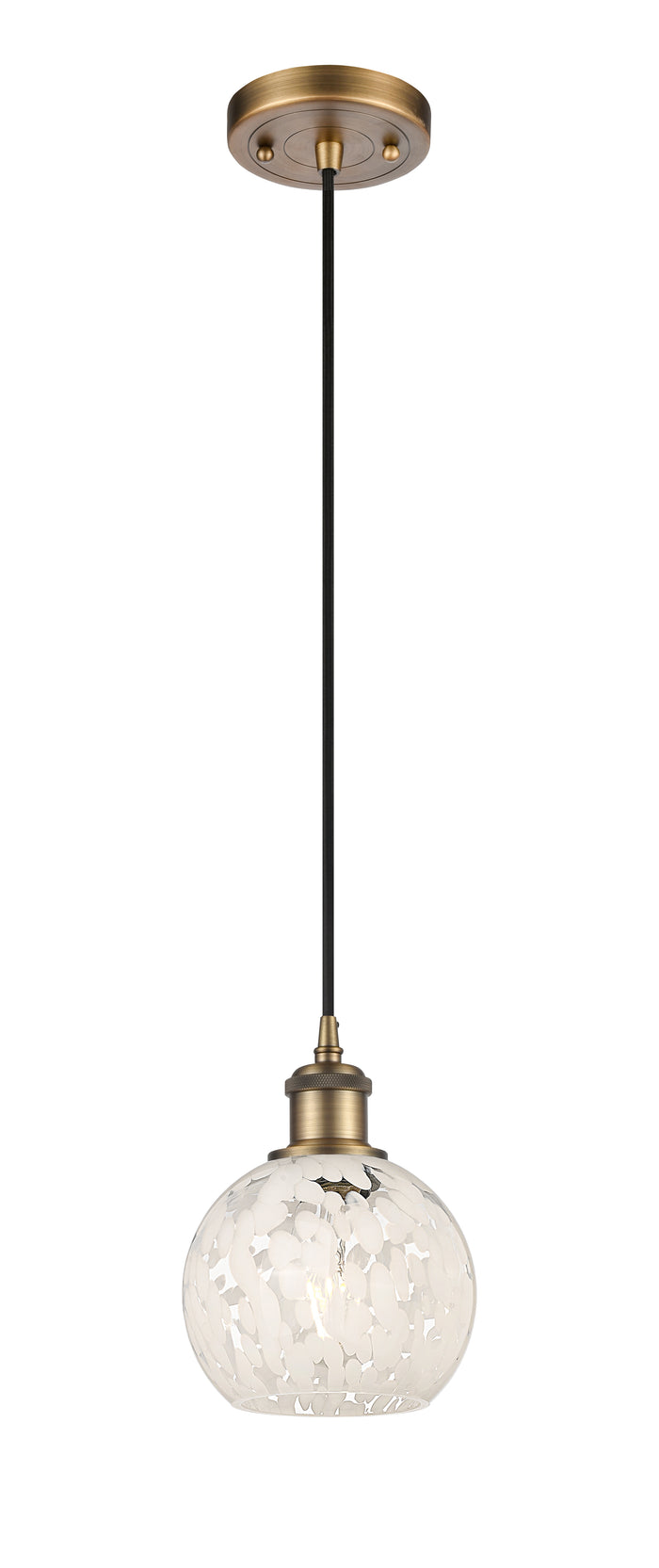 Ballston Mini Pendant Antique Brass 8 Inch