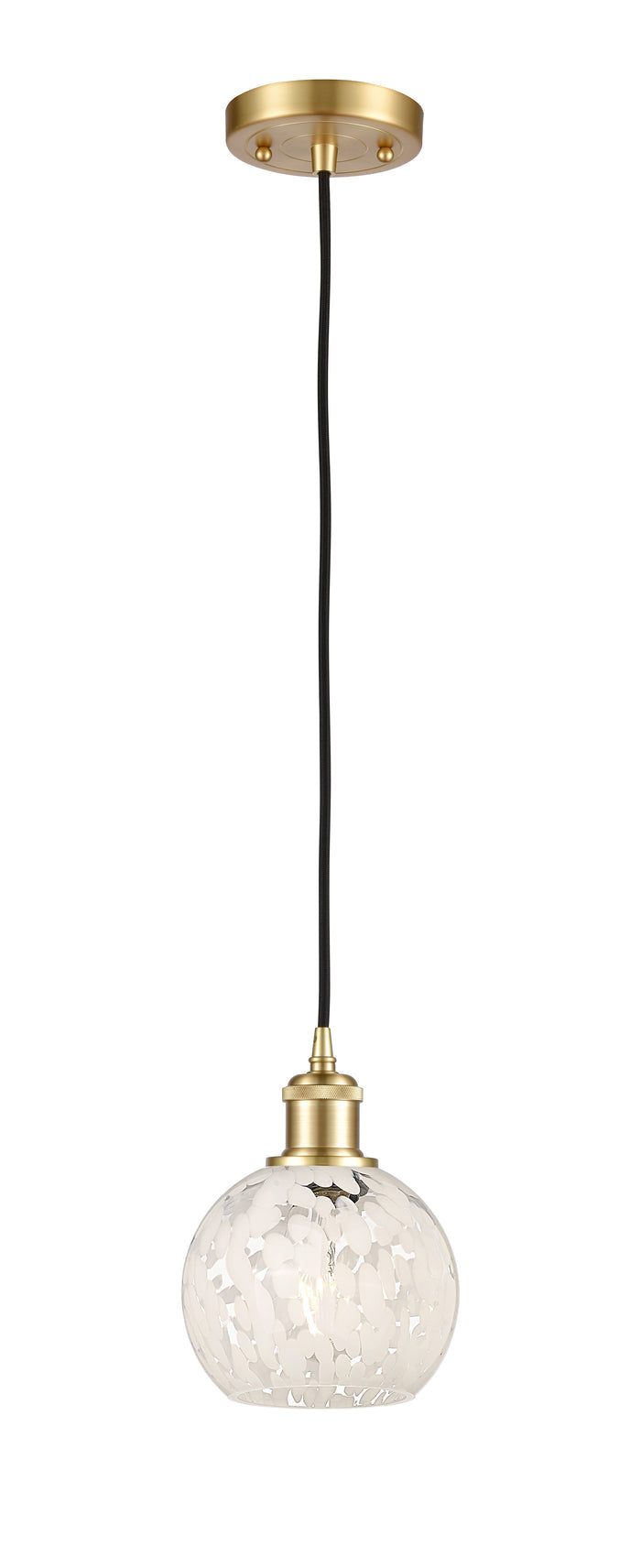Satin Gold / White Mouchette