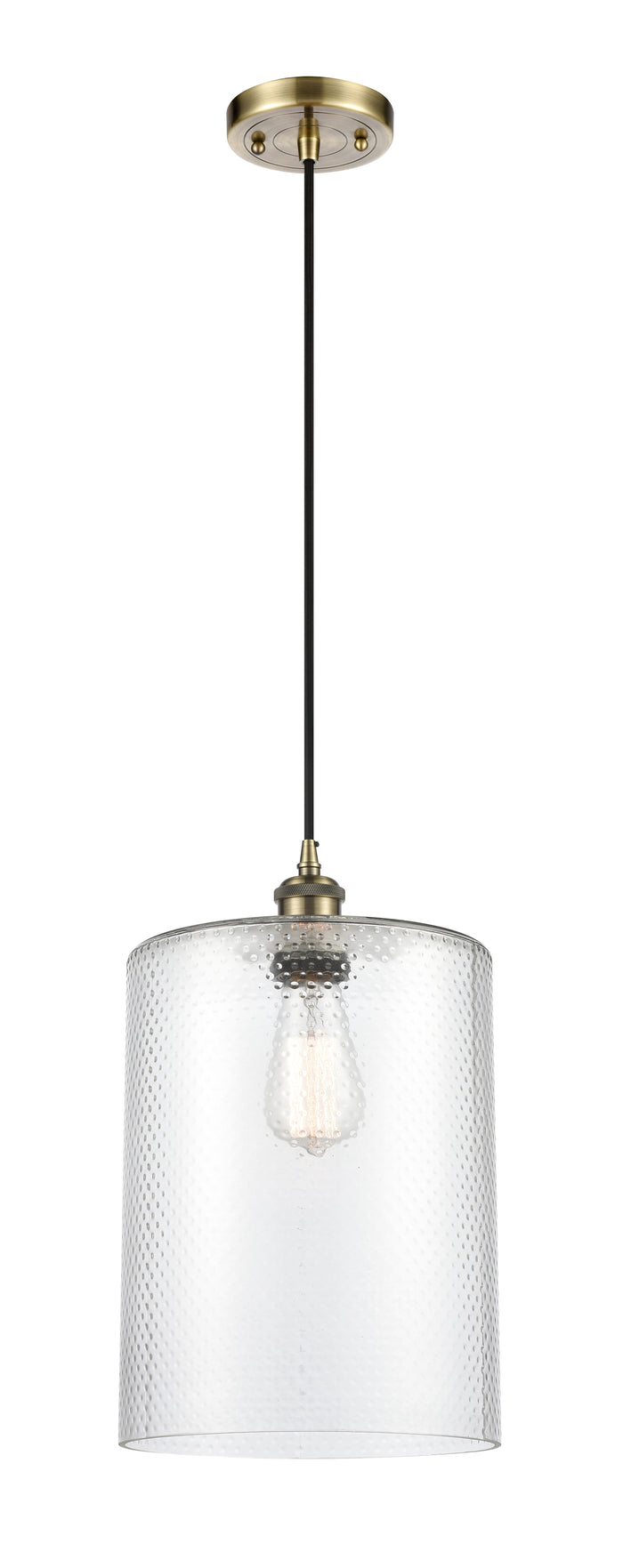 Ballston Mini Pendant Antique Brass 9 Inch