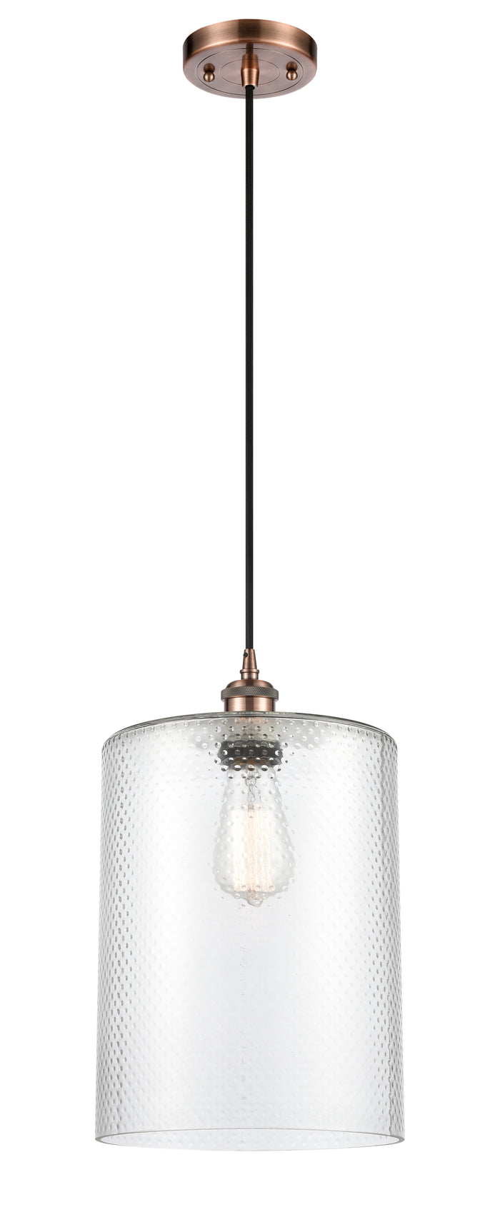 Ballston Mini Pendant Antique Brass 9 Inch