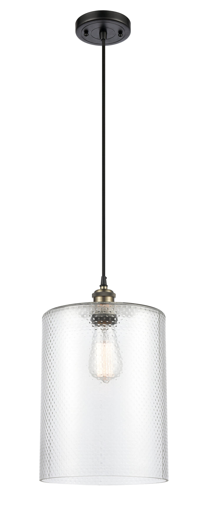 Ballston Mini Pendant Antique Brass 9 Inch