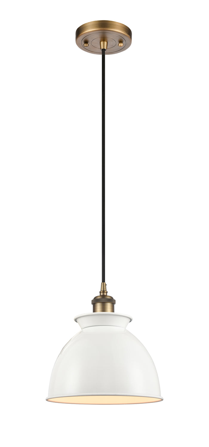 Brushed Brass / Glossy White