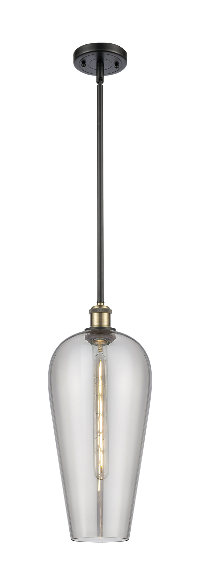 Black Antique Brass / Light Smoke