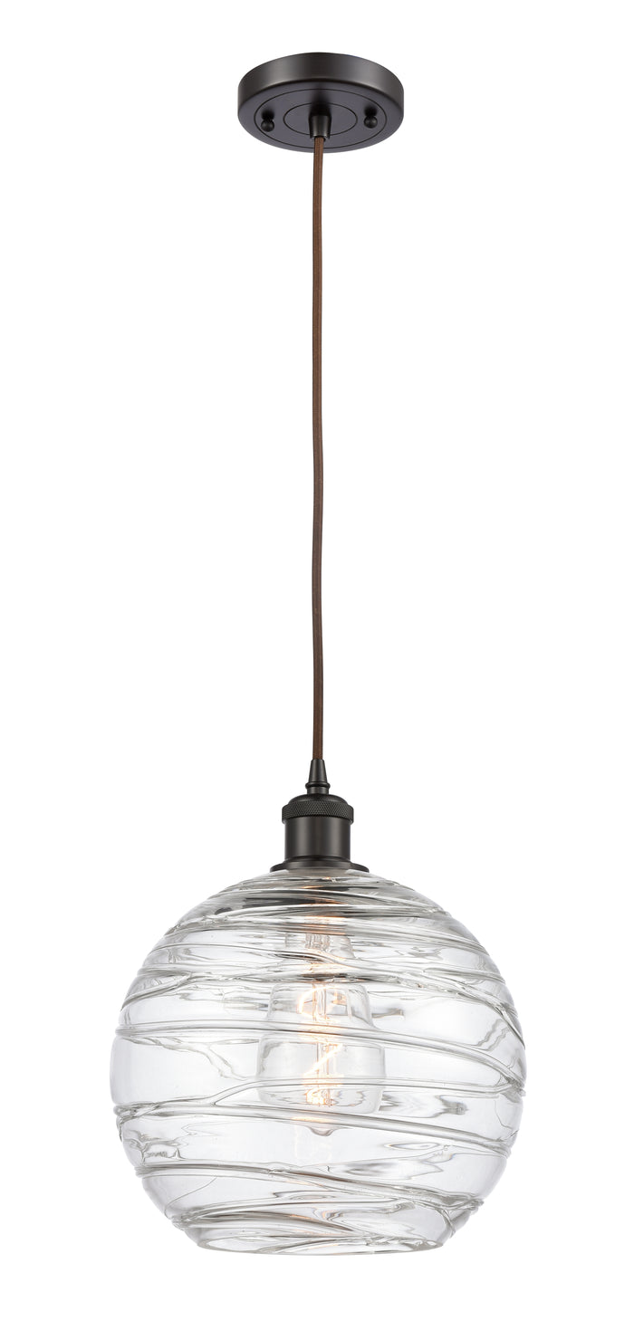 Oil Rubbed Bronze / Clear Deco Swirl