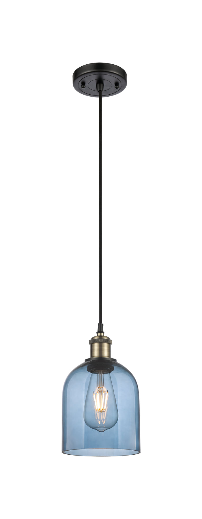 Black Antique Brass / Blue