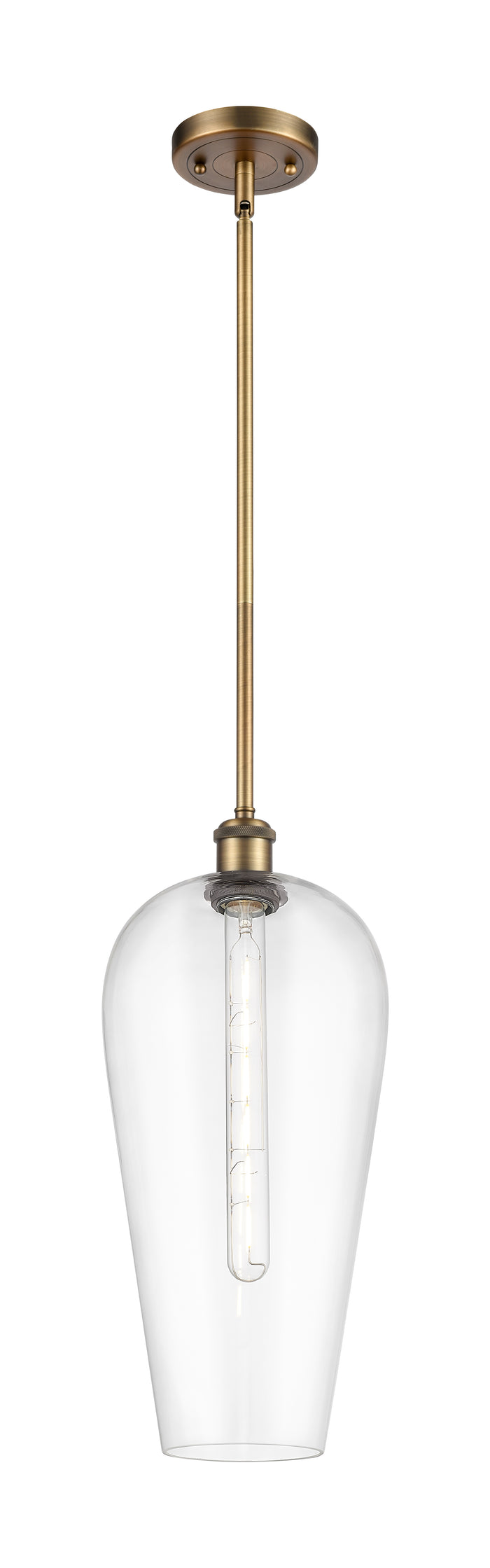 Brushed Brass / Clear