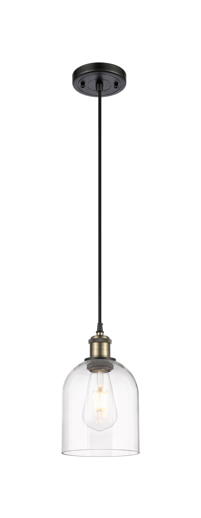 Black Antique Brass / Clear