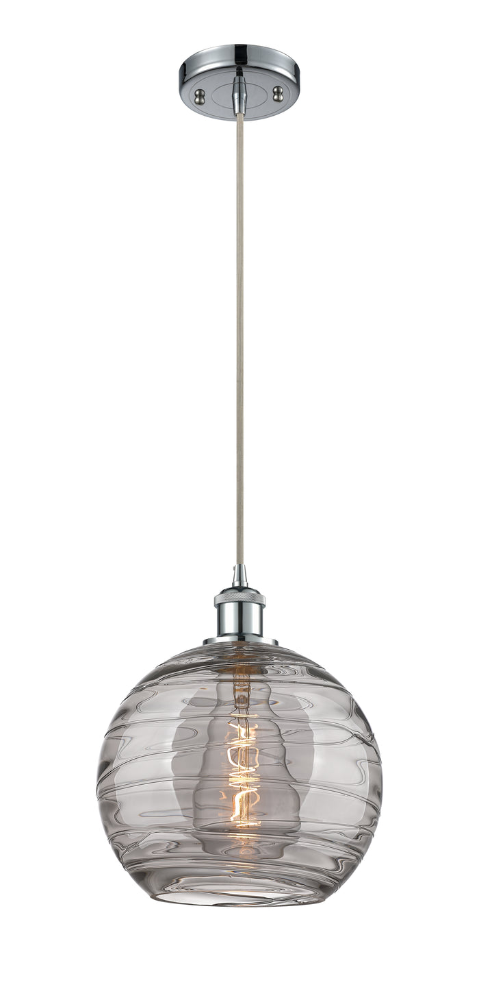 Polished Chrome / Light Smoke Deco Swirl