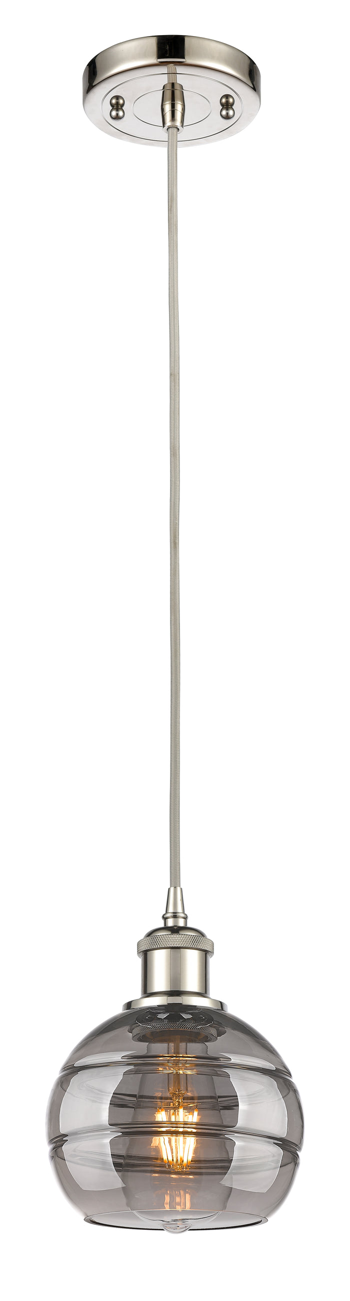 Polished Nickel / Light Smoke