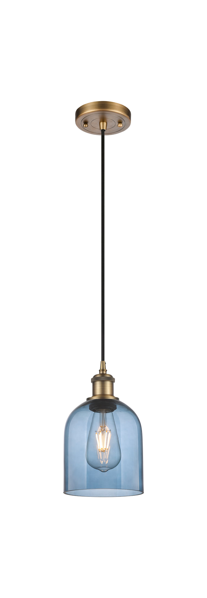Brushed Brass / Blue