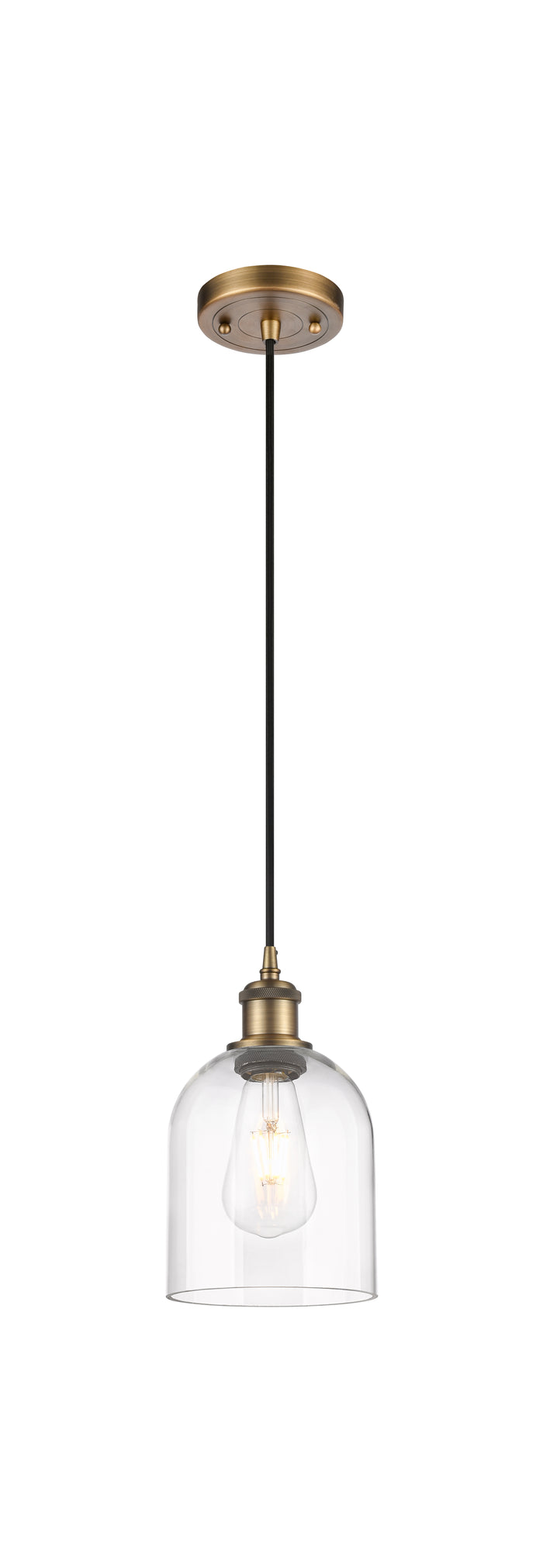 Brushed Brass / Clear