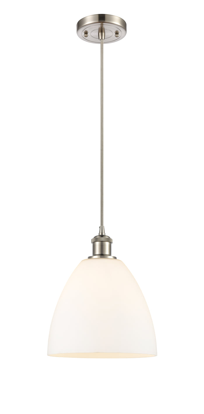 Brushed Satin Nickel / Matte White