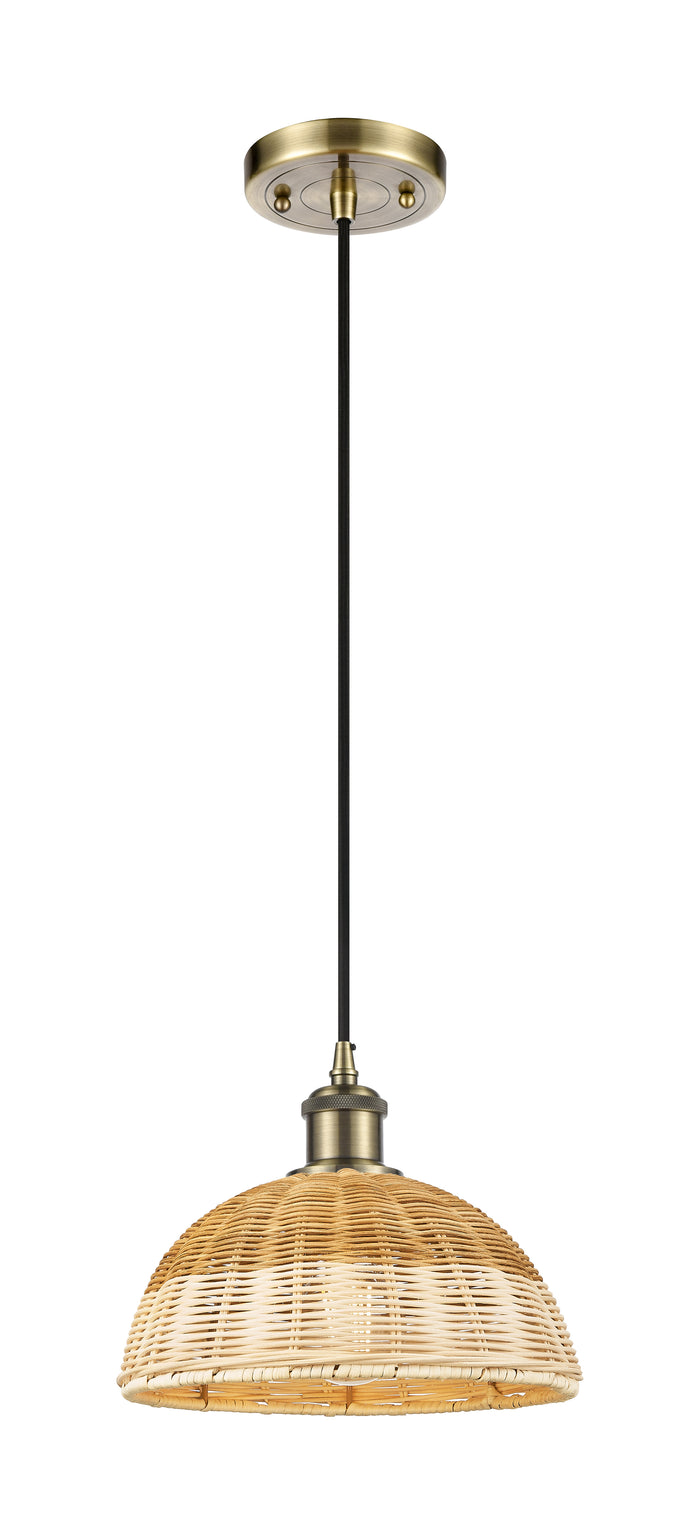 Ballston Mini Pendant Antique Brass Finish
