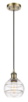 Ballston Mini Pendant Antique Brass Finish