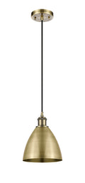 Ballston Mini Pendant Antique Brass Finish
