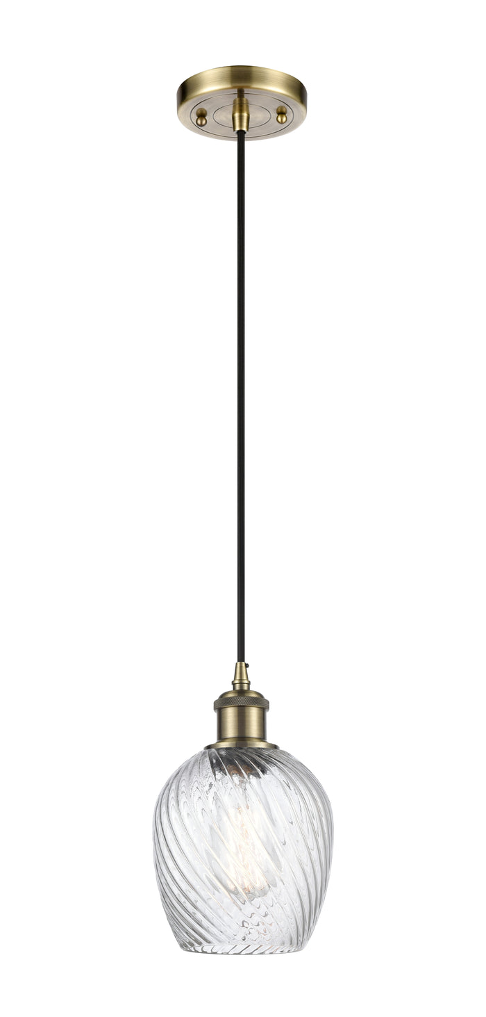Ballston Mini Pendant Antique Brass Finish