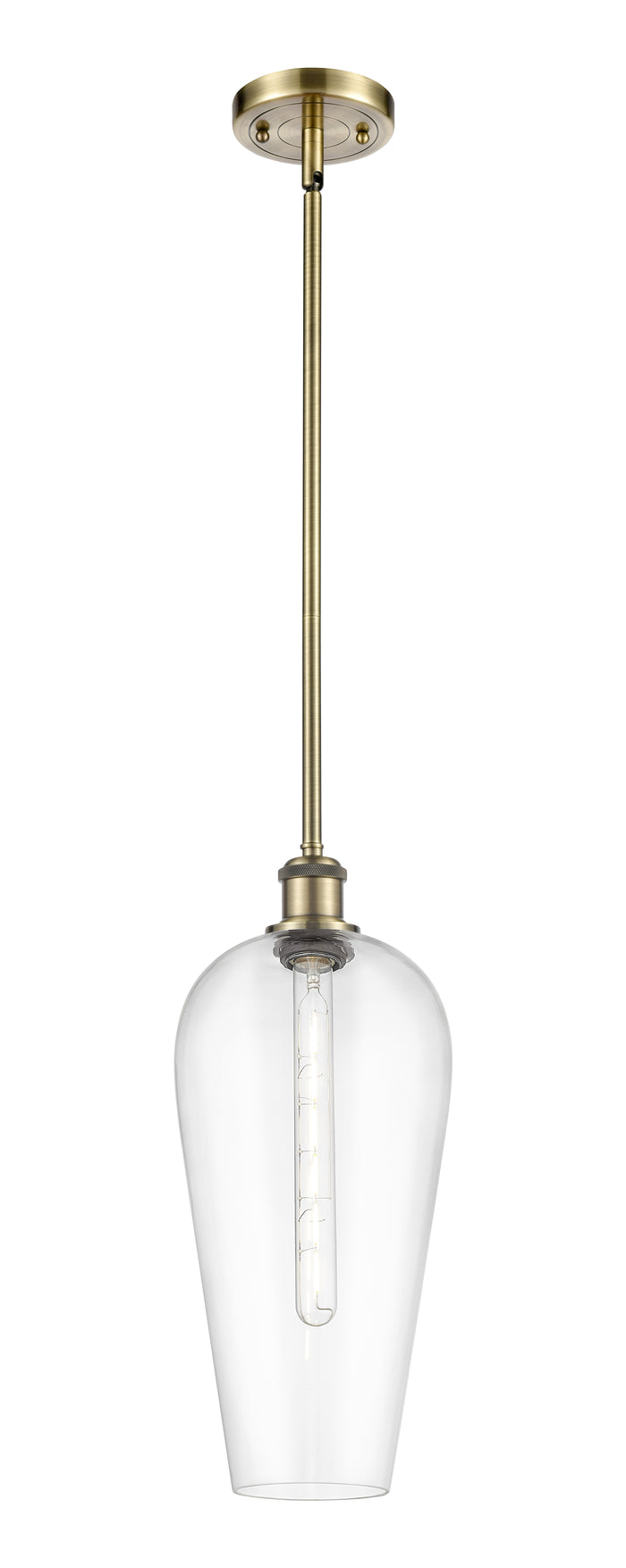 Ballston Mini Pendant Antique Brass Finish
