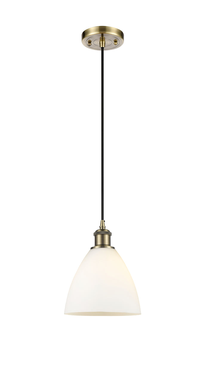 Ballston Mini Pendant Antique Brass Finish
