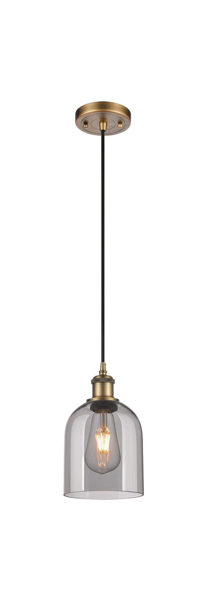 Brushed Brass / Light Smoke