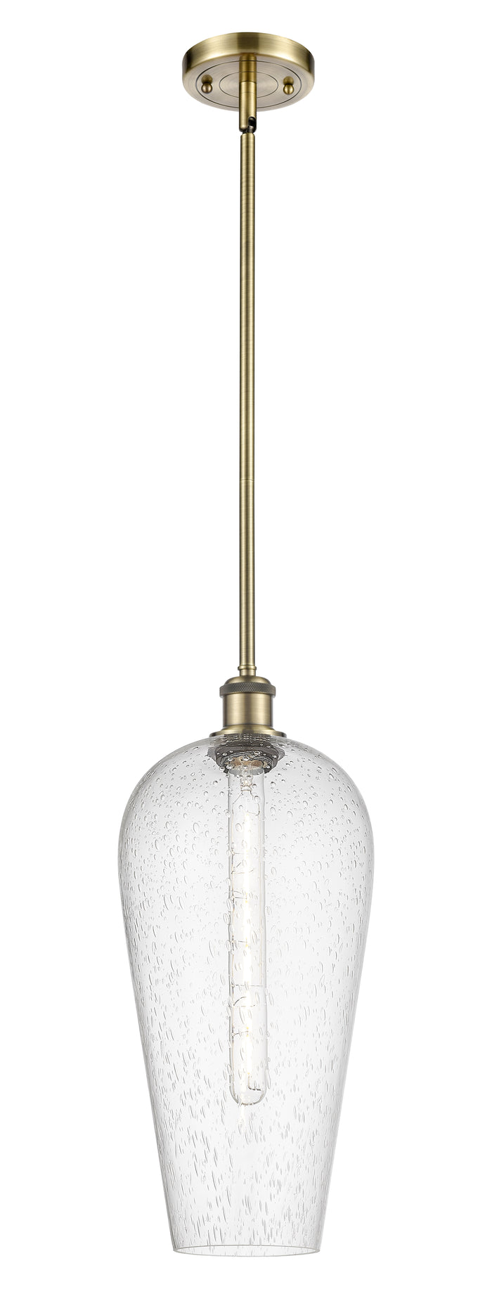 Ballston Mini Pendant Antique Brass Finish