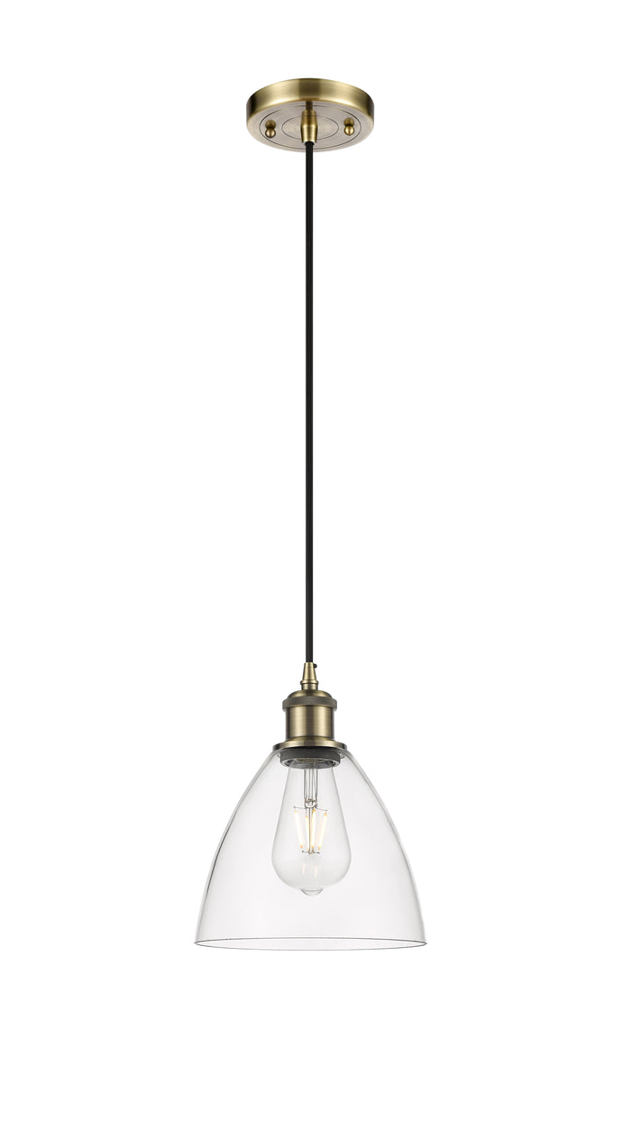 Ballston Mini Pendant Antique Brass Finish