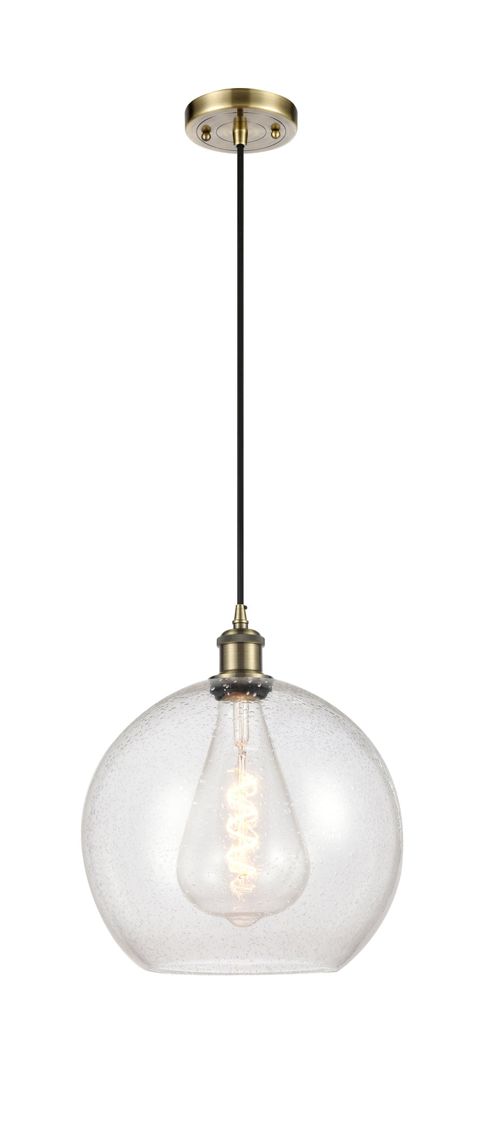 Ballston Mini Pendant Antique Brass Finish