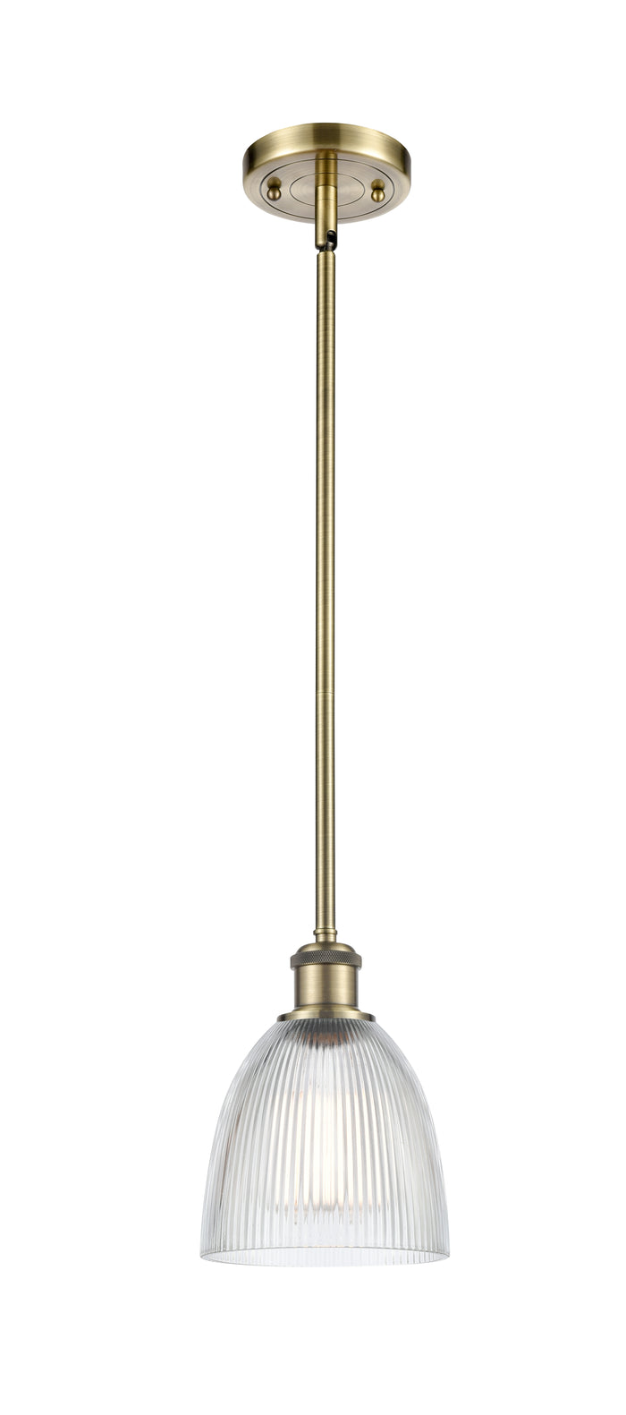 Ballston Mini Pendant Antique Brass Finish