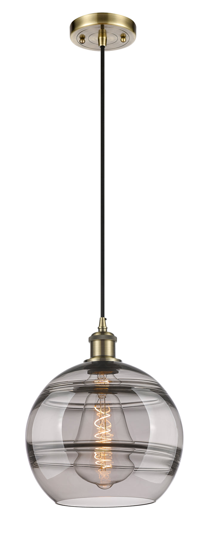 Ballston Mini Pendant Antique Brass Finish