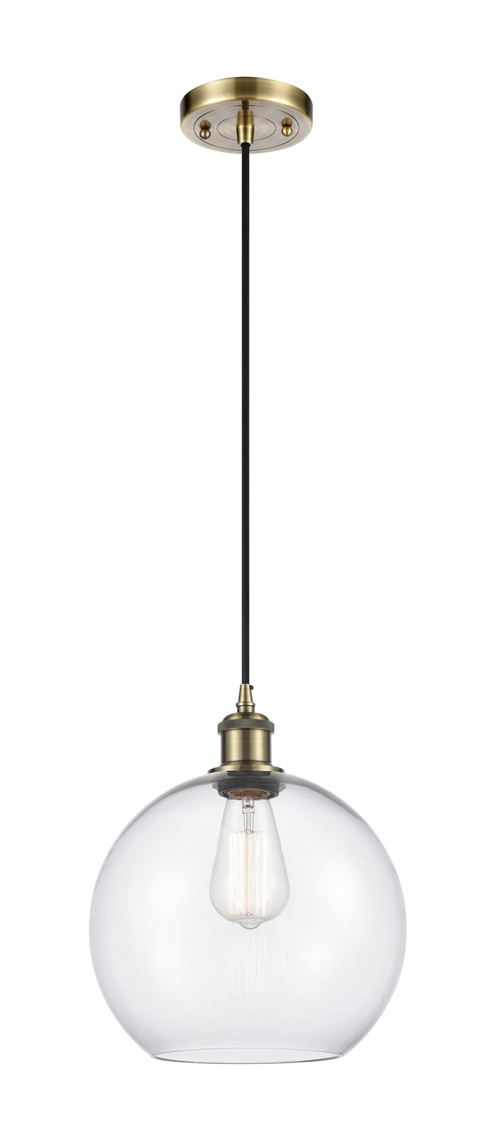 Ballston Mini Pendant Antique Brass Finish