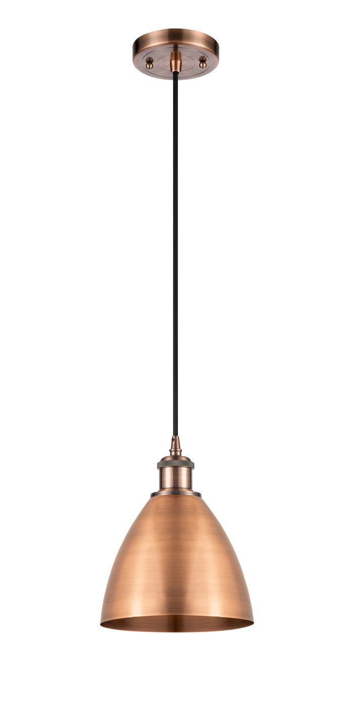 Ballston Mini Pendant Antique Brass Finish