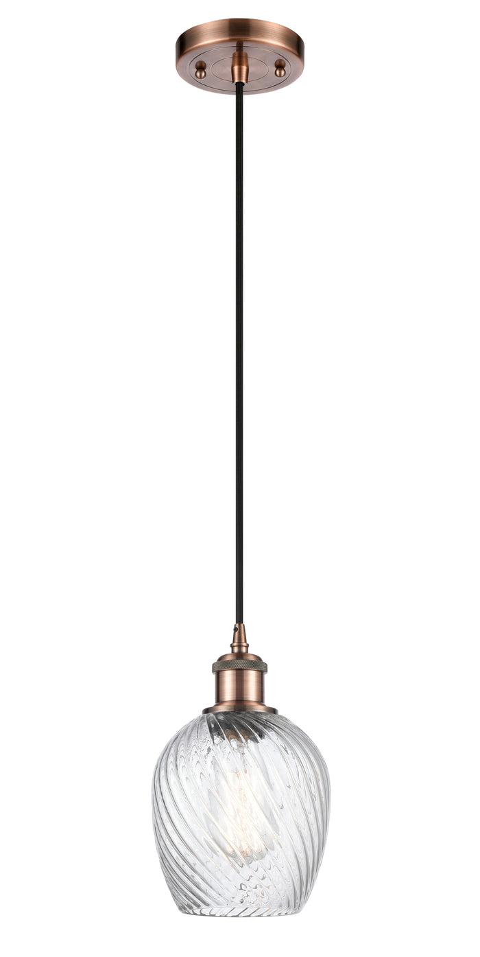 Ballston Mini Pendant Antique Brass Finish