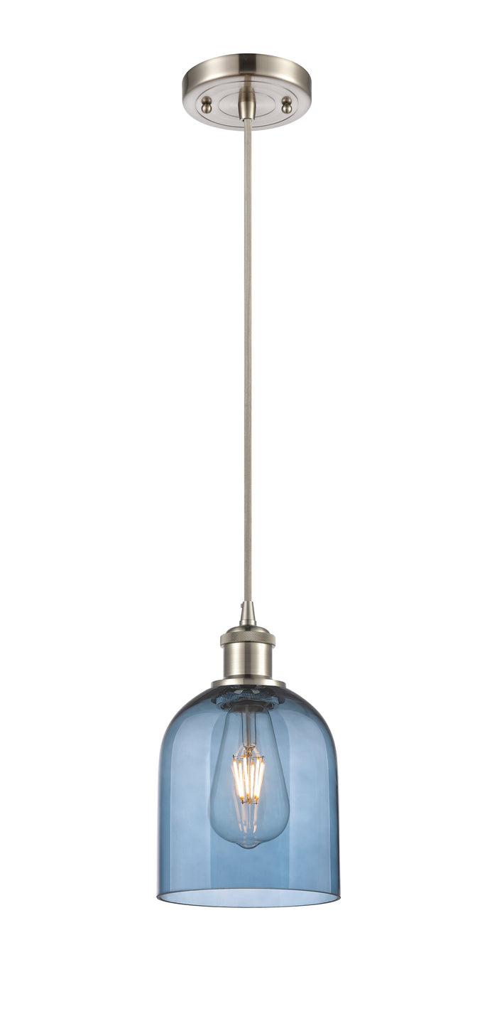 Brushed Satin Nickel / Blue