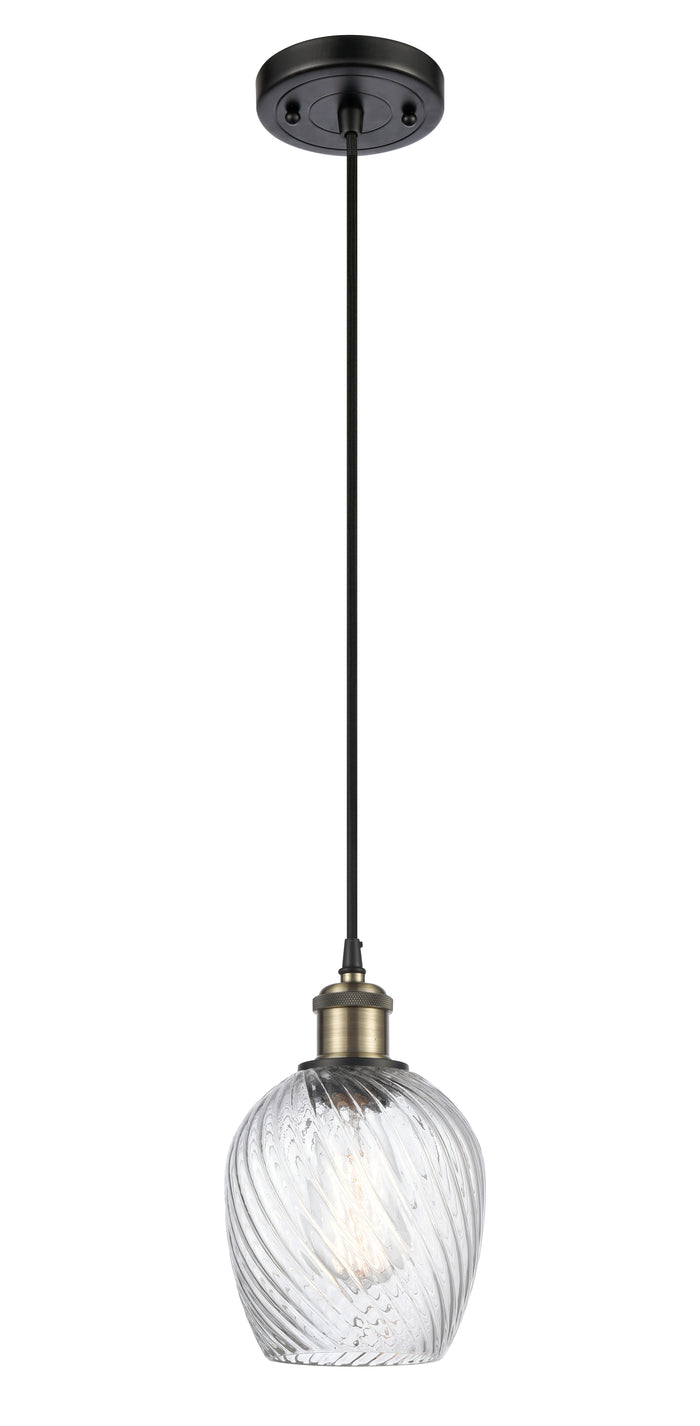Ballston Mini Pendant Antique Brass Finish