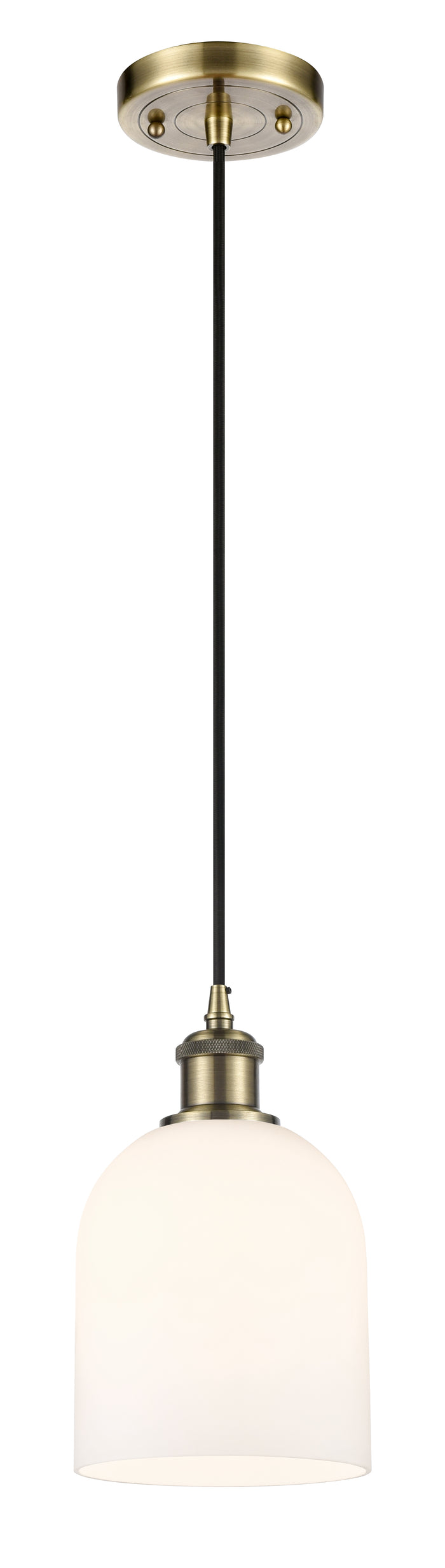 Ballston Mini Pendant Antique Brass Finish