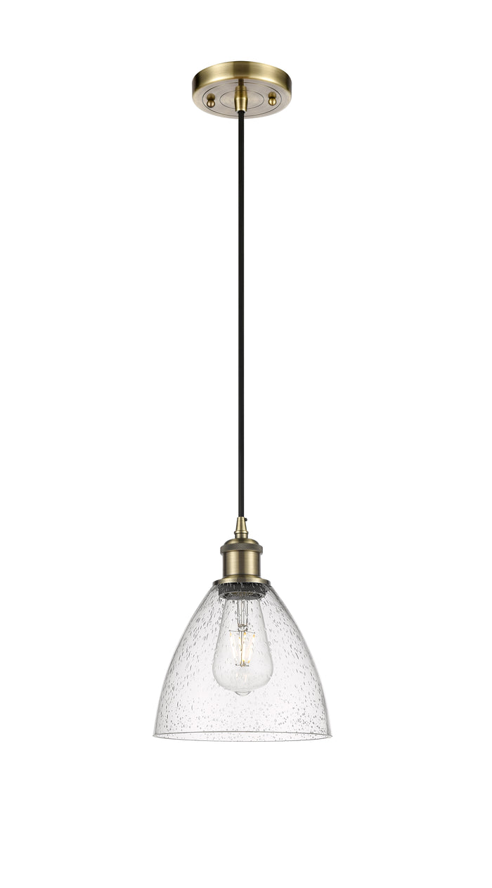 Ballston Mini Pendant Antique Brass Finish