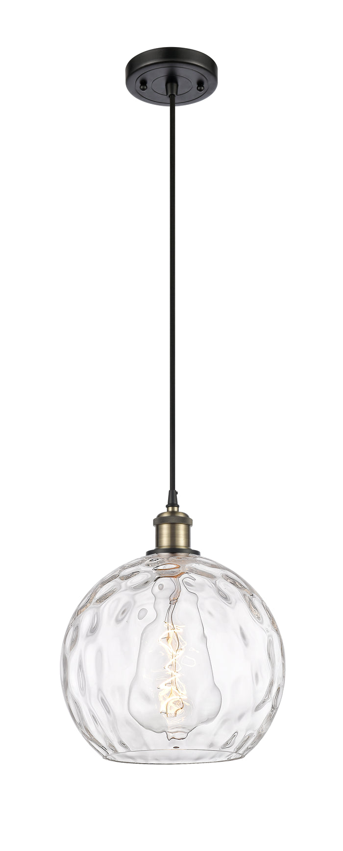 Ballston Mini Pendant Antique Brass Finish