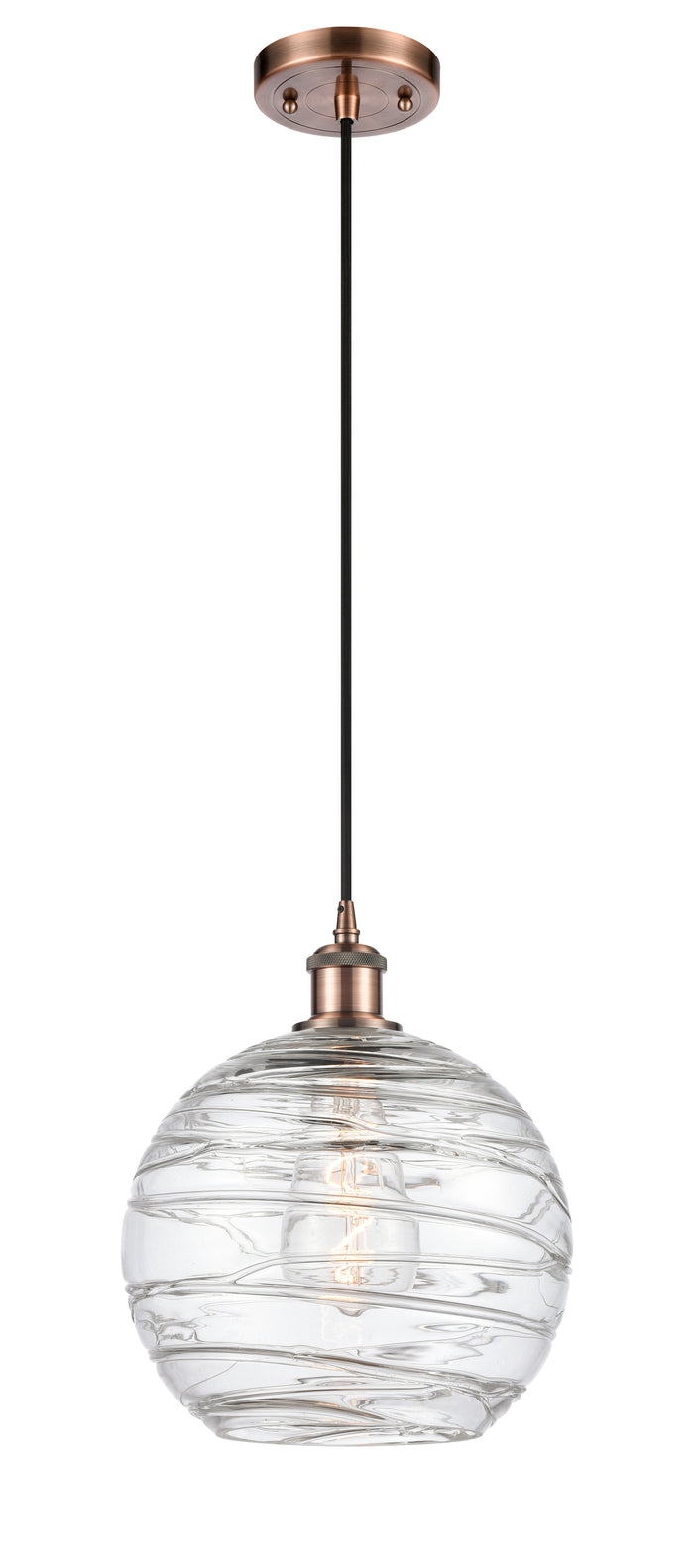 Ballston Mini Pendant Antique Brass Finish