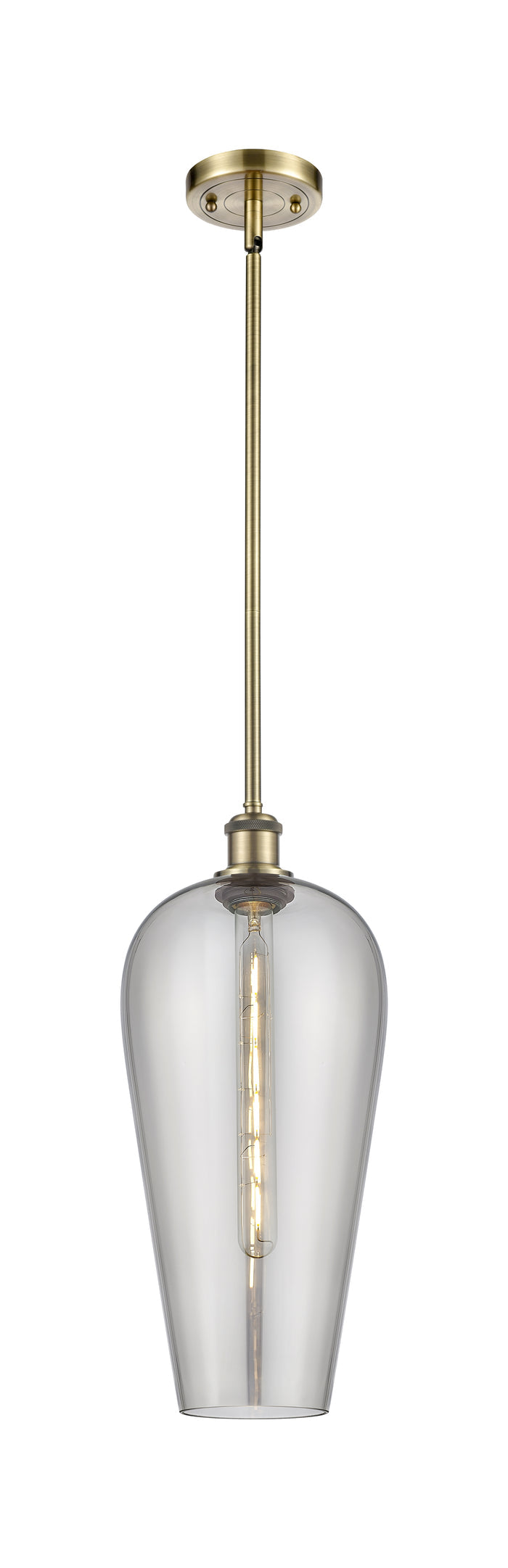 Ballston Mini Pendant Antique Brass Finish